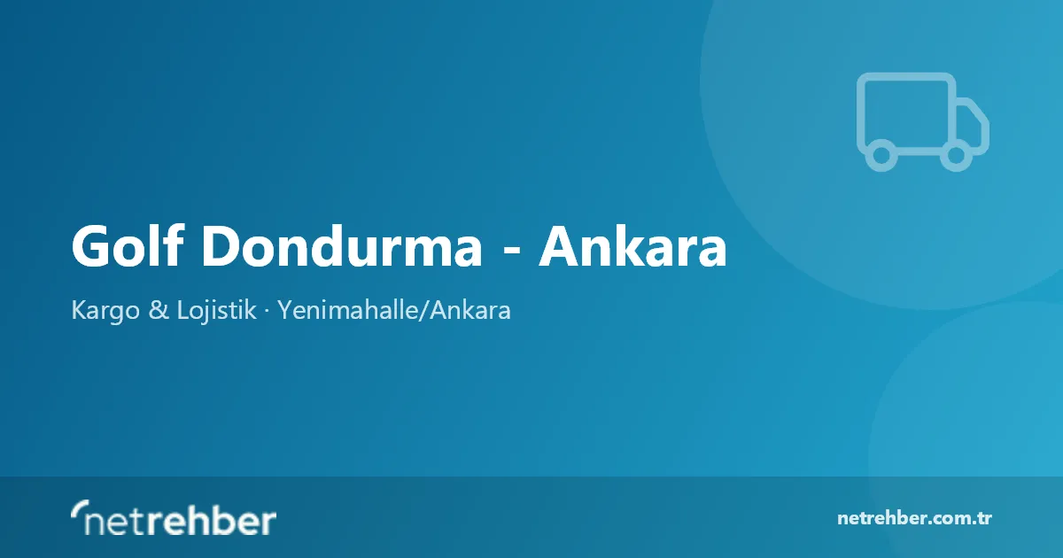 Golf Dondurma - Ankara kapak görseli