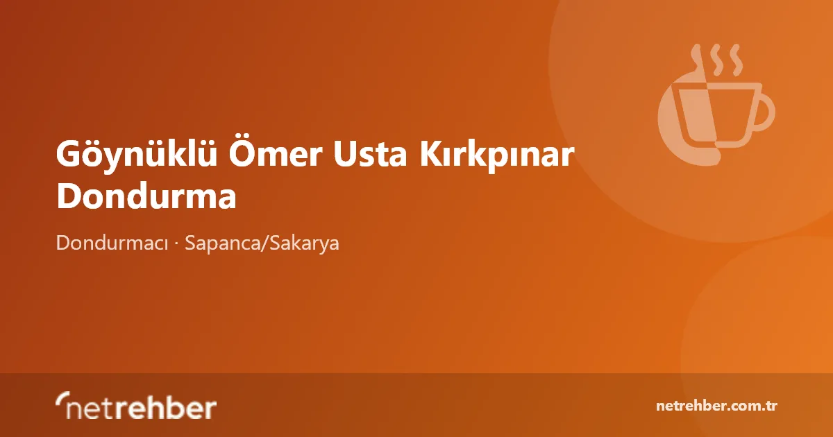 Göynüklü Ömer Usta Kırkpınar Dondurma kapak görseli