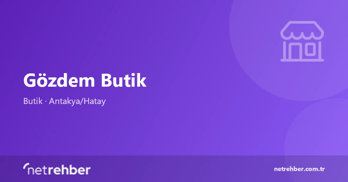 Gözdem Butik kapak görseli