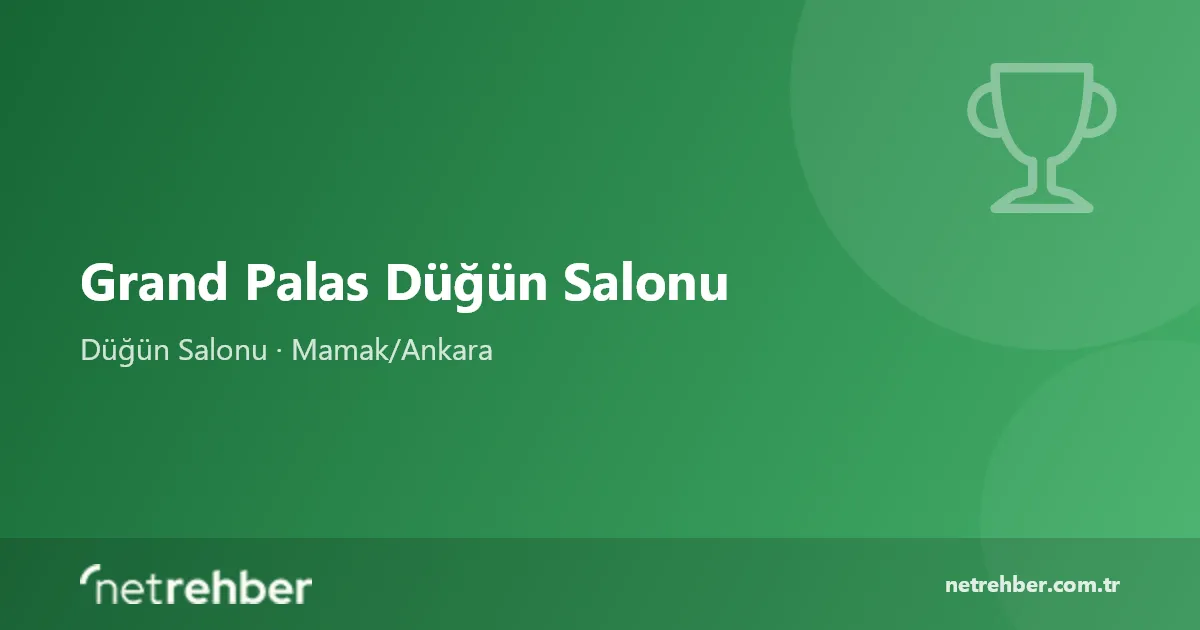 Grand Palas Düğün Salonu kapak görseli