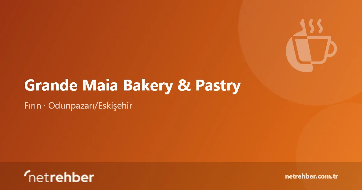 Grande Maia Bakery & Pastry kapak görseli