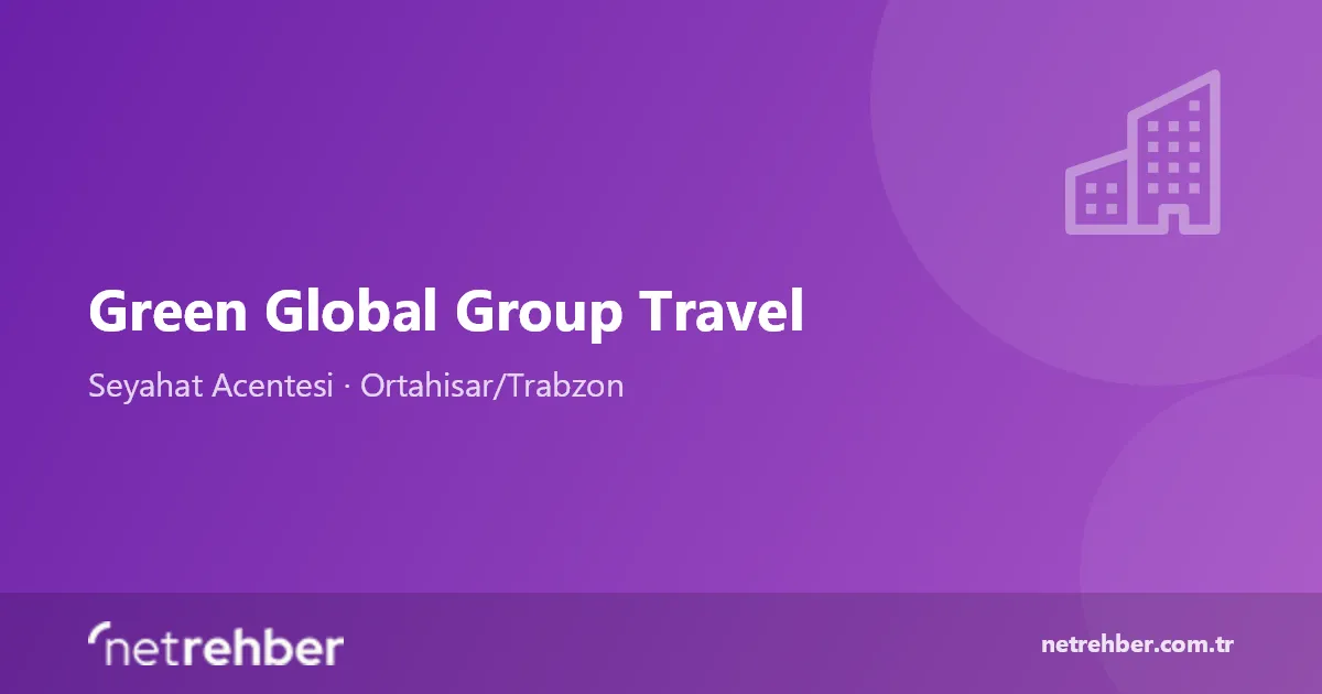 Green Global Group Travel kapak görseli