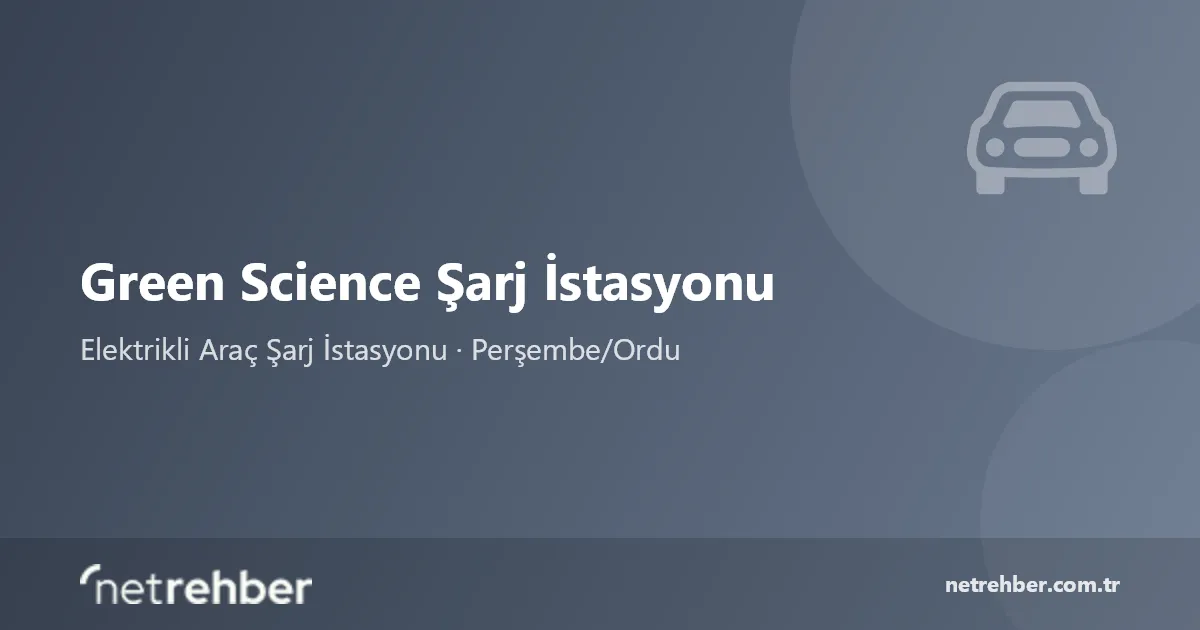 Green Science Şarj İstasyonu kapak görseli
