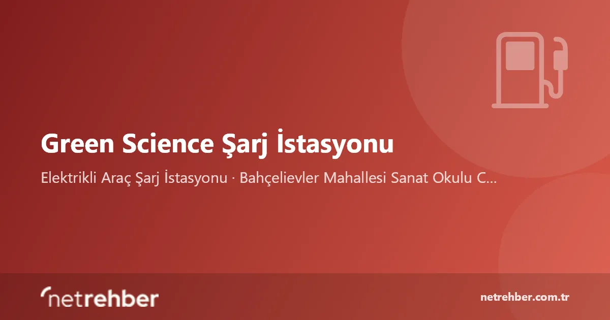 Green Science Şarj İstasyonu kapak görseli
