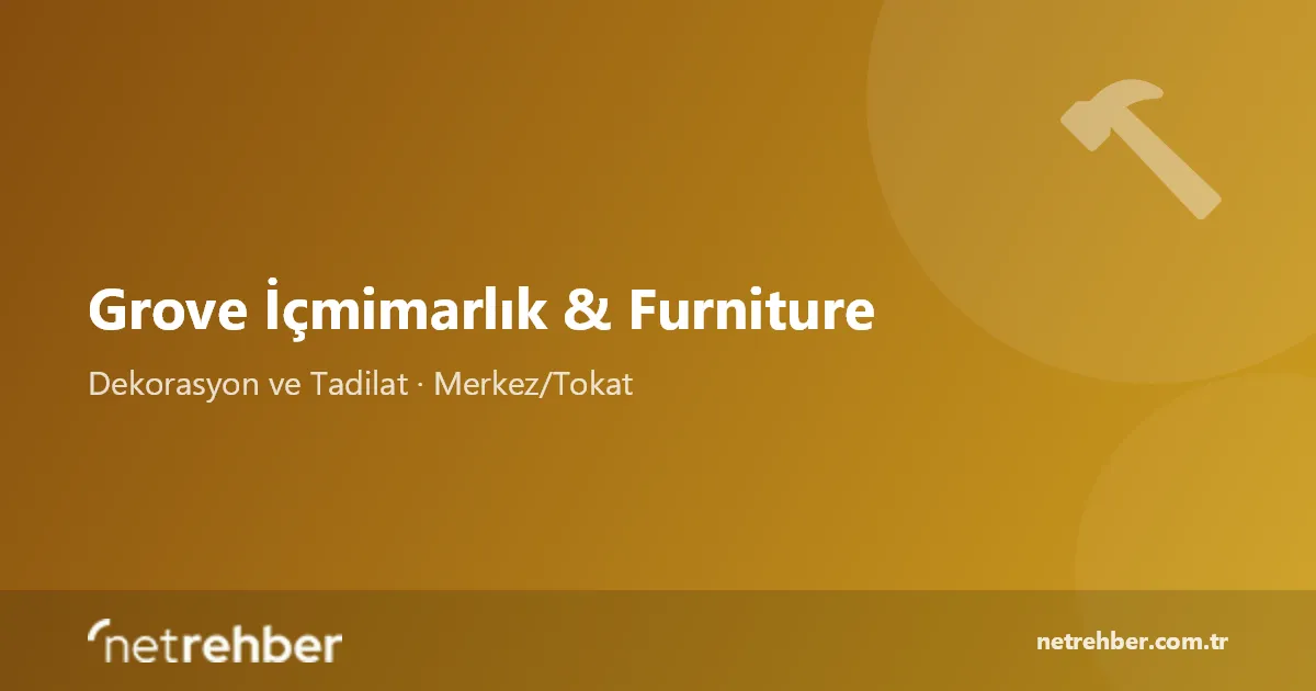 Grove İçmimarlık & Furniture kapak görseli