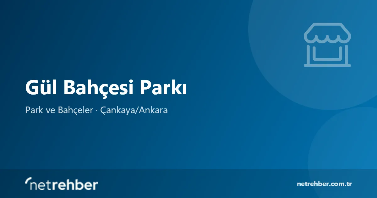 Gül Bahçesi Parkı kapak görseli