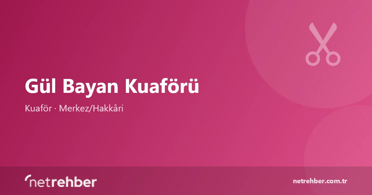 Gül Bayan Kuaförü kapak görseli