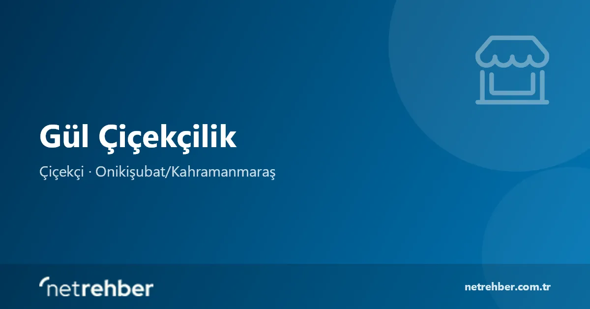Gül Çiçekçilik kapak görseli