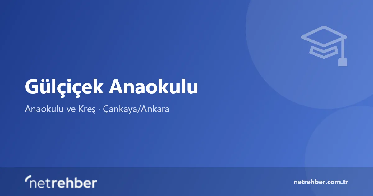 Gülçiçek Anaokulu kapak görseli