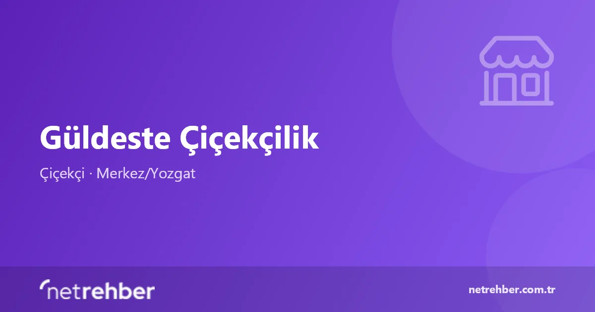 Güldeste Çiçekçilik kapak görseli