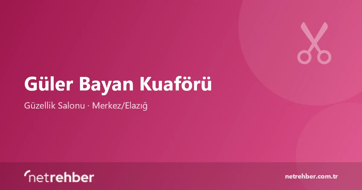 Güler Bayan Kuaförü kapak görseli