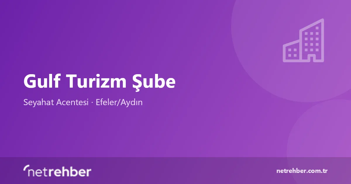 Gulf Turizm Şube kapak görseli