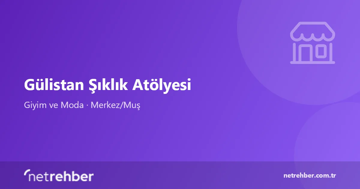 Gülistan Şıklık Atölyesi kapak görseli