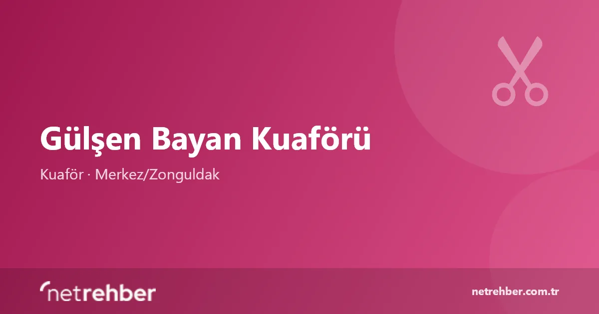 Gülşen Bayan Kuaförü kapak görseli