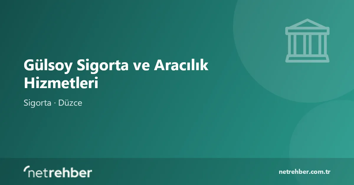 Gülsoy Sigorta ve Aracılık Hizmetleri kapak görseli