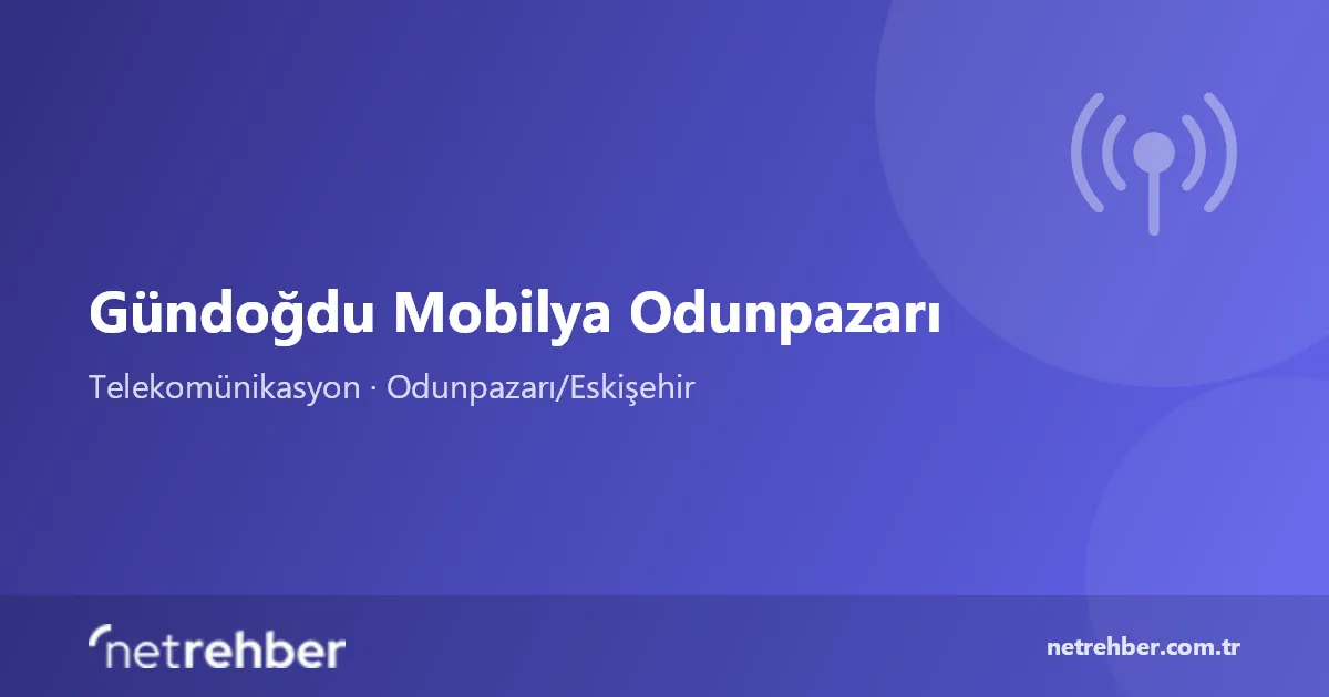 Gündoğdu Mobilya Odunpazarı kapak görseli
