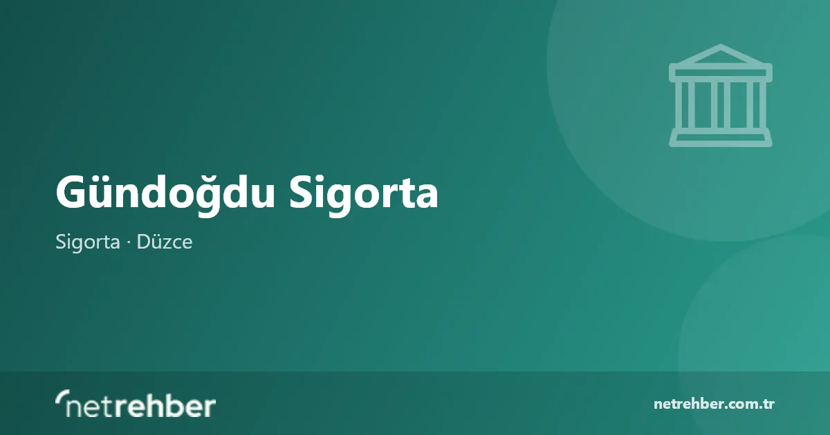 Gündoğdu Sigorta kapak görseli