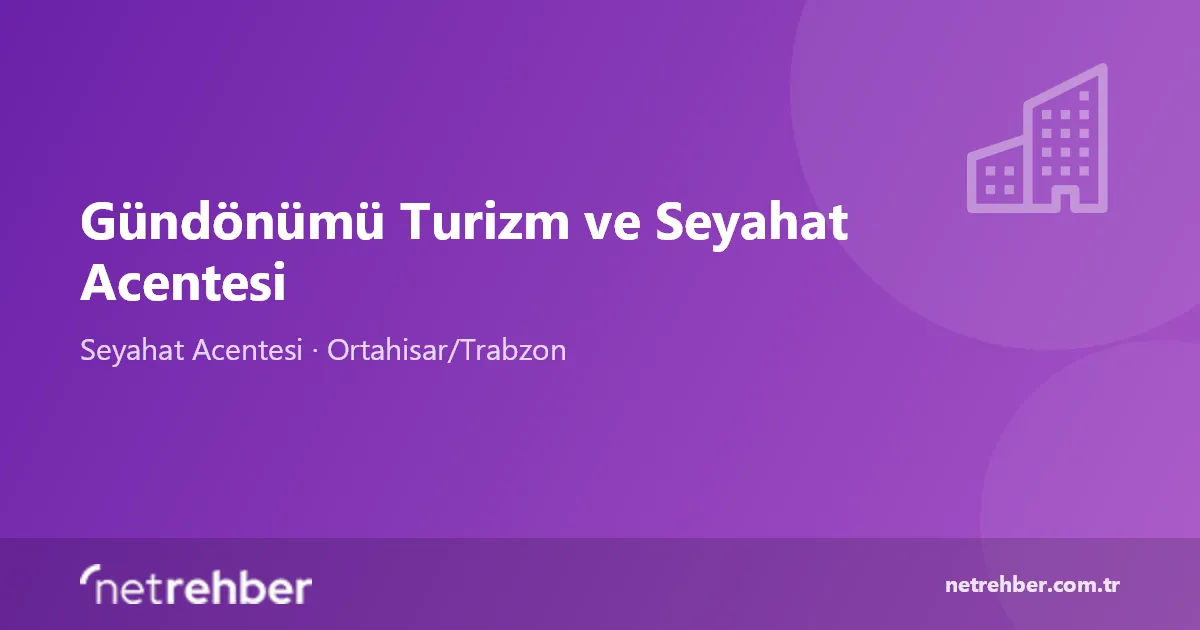 Gündönümü Turizm ve Seyahat Acentesi kapak görseli