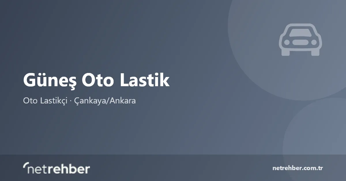 Güneş Oto Lastik kapak görseli
