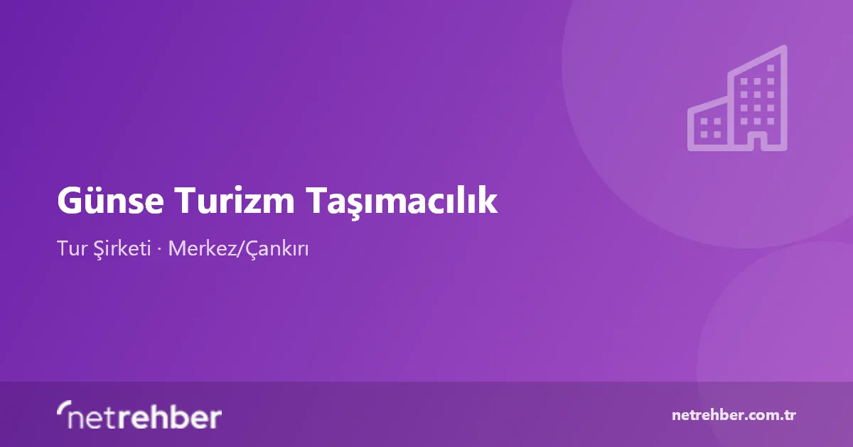 Günse Turizm Taşımacılık kapak görseli