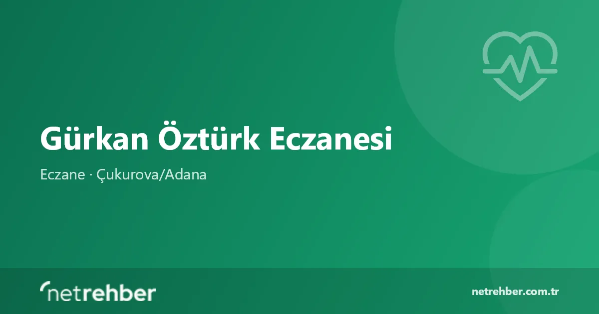 Gürkan Öztürk Eczanesi kapak görseli