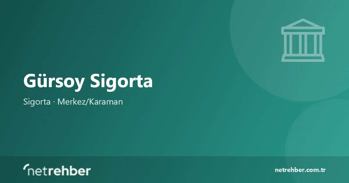 Gürsoy Sigorta kapak görseli