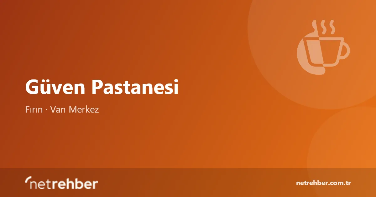 Güven Pastanesi kapak görseli