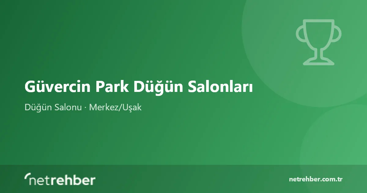 Güvercin Park Düğün Salonları kapak görseli