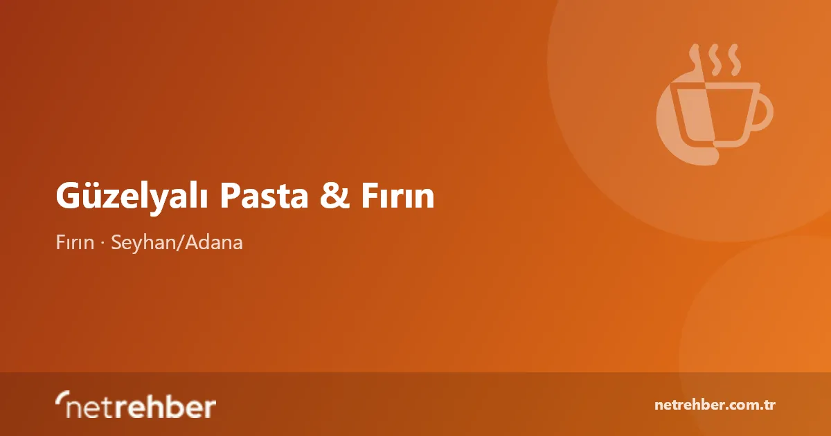 Güzelyalı Pasta & Fırın kapak görseli