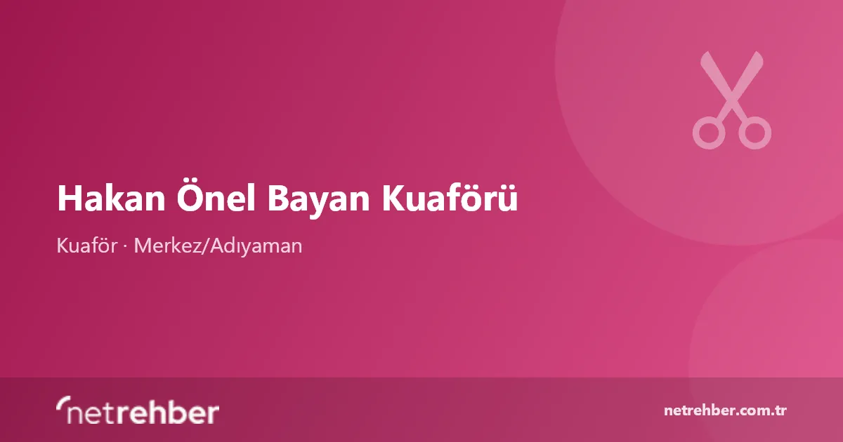 Hakan Önel Bayan Kuaförü kapak görseli