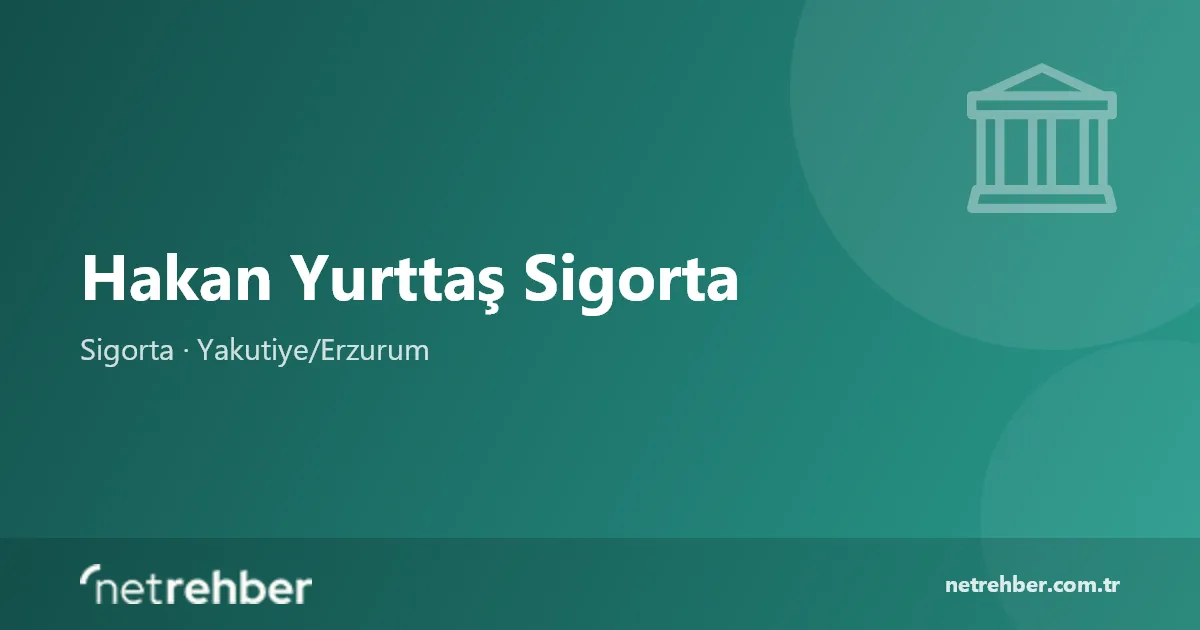 Hakan Yurttaş Sigorta kapak görseli