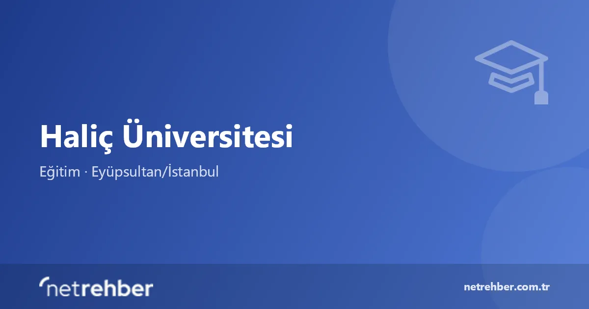 Haliç Üniversitesi kapak görseli