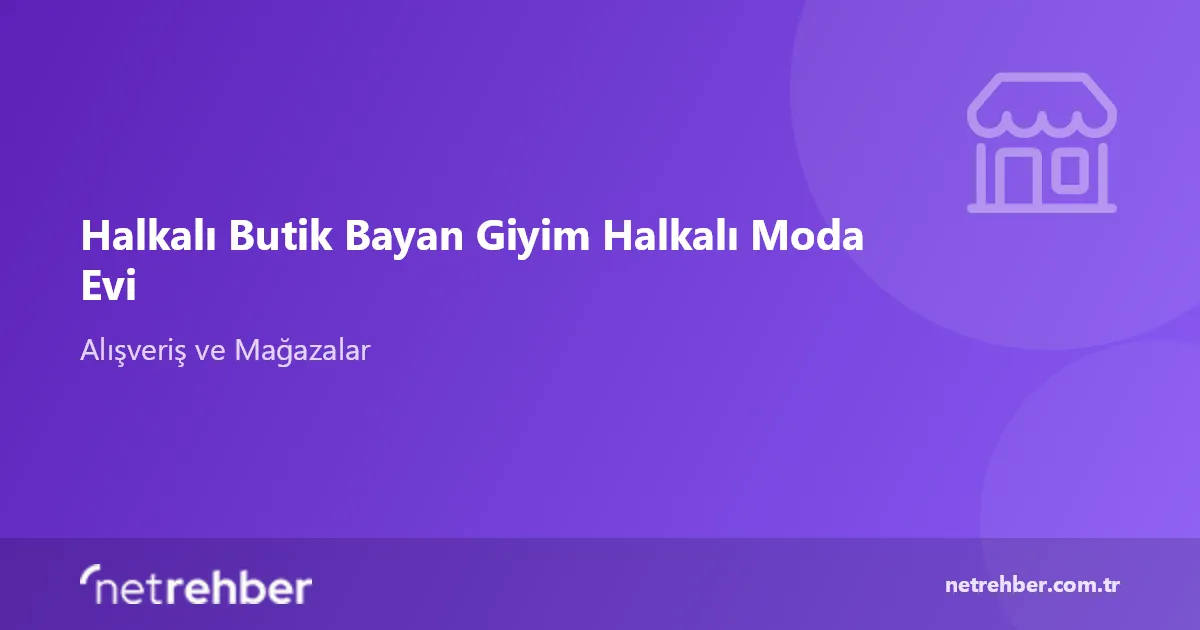 Halkalı Butik Bayan Giyim Halkalı Moda Evi kapak görseli