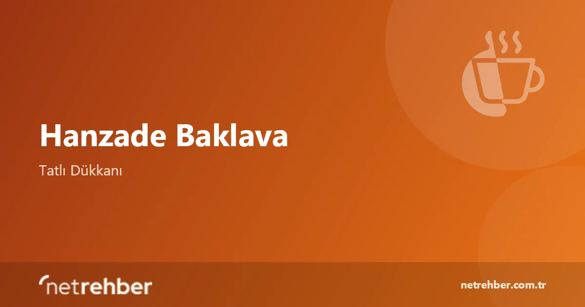 Hanzade Baklava kapak görseli