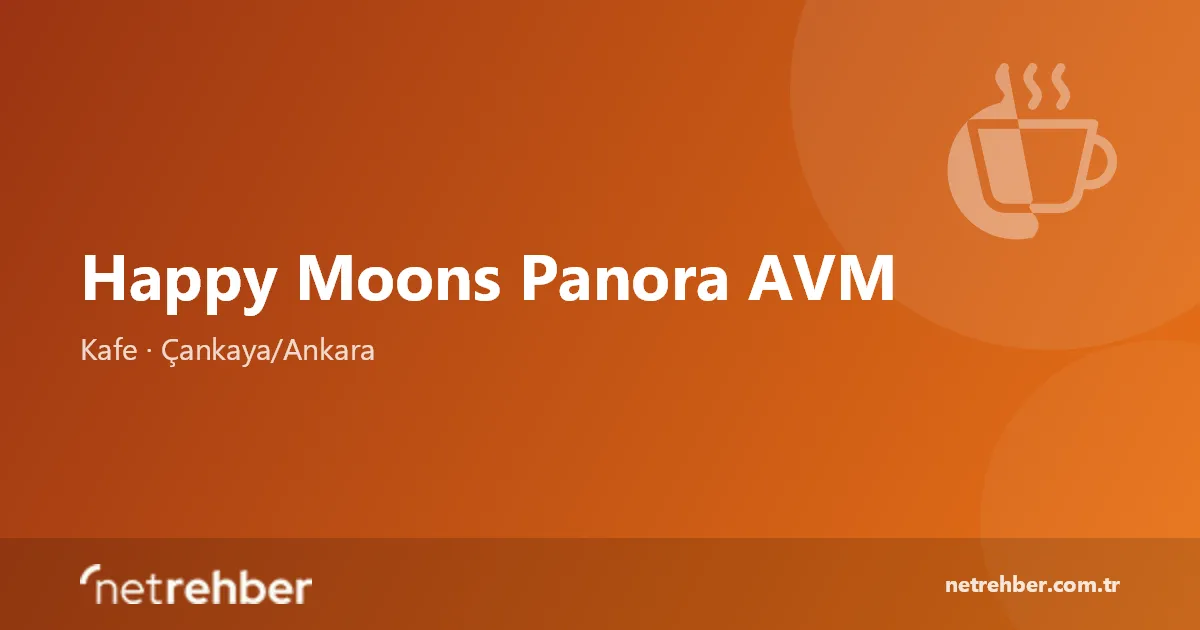 Happy Moons Panora AVM kapak görseli