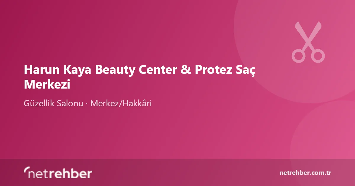 Harun Kaya Beauty Center & Protez Saç Merkezi kapak görseli
