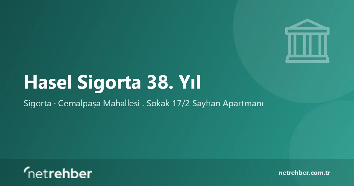 Hasel Sigorta 38. Yıl kapak görseli