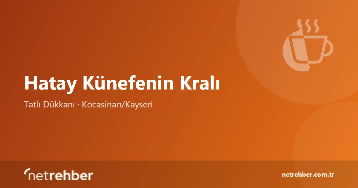 Hatay Künefenin Kralı kapak görseli
