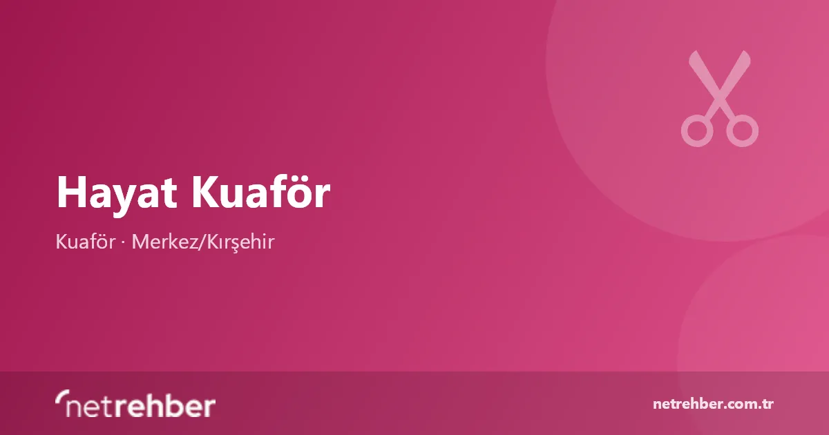 Hayat Kuaför kapak görseli