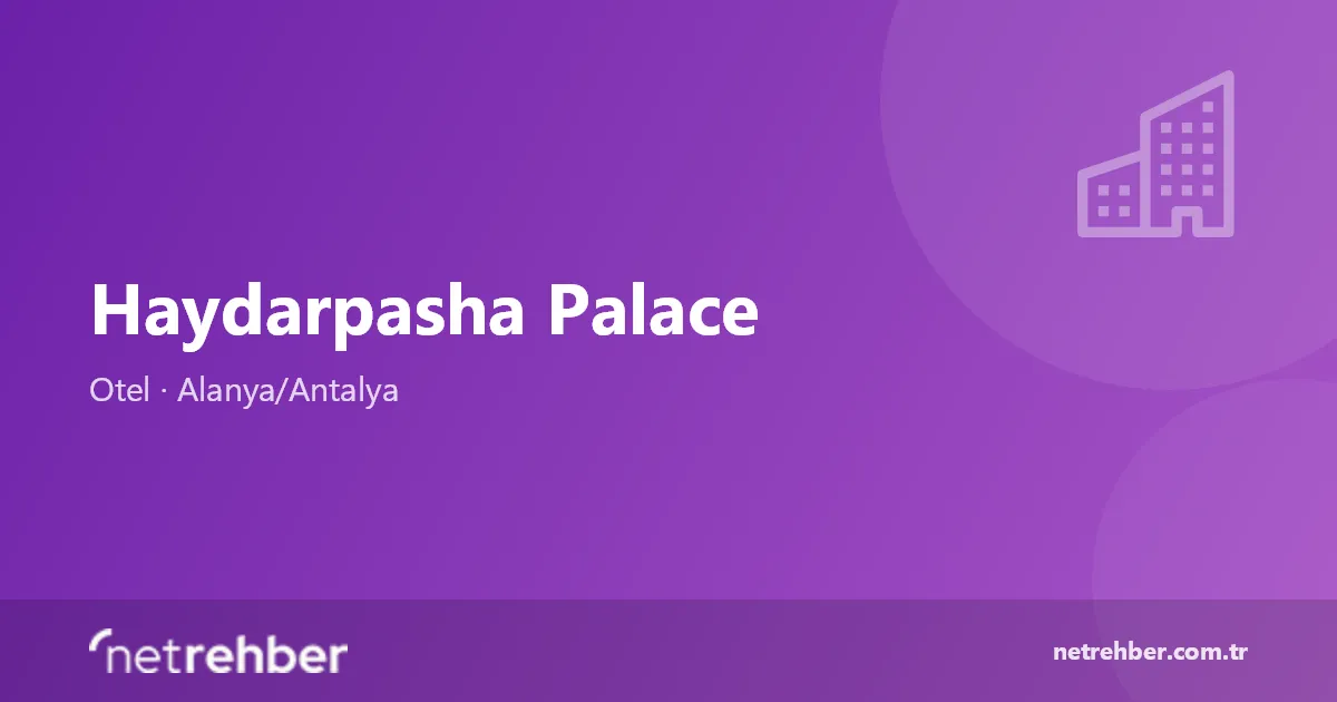 Haydarpasha Palace kapak görseli