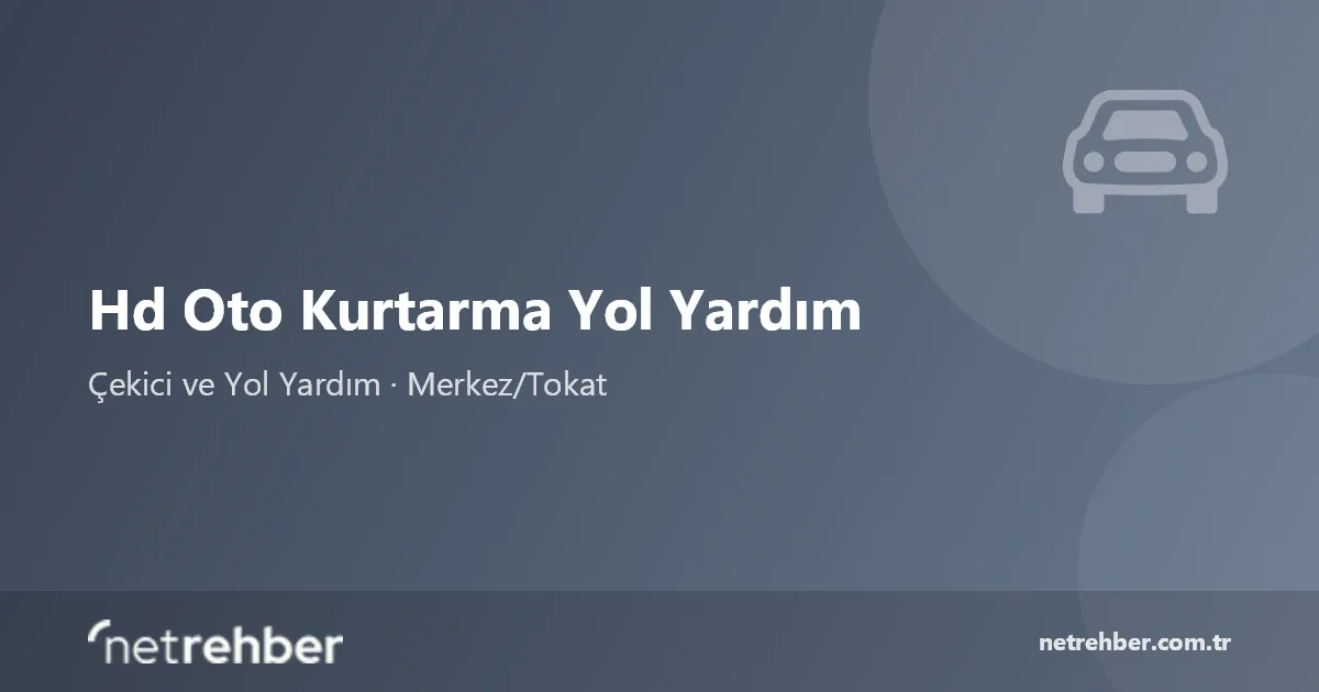 Hd Oto Kurtarma Yol Yardım kapak görseli