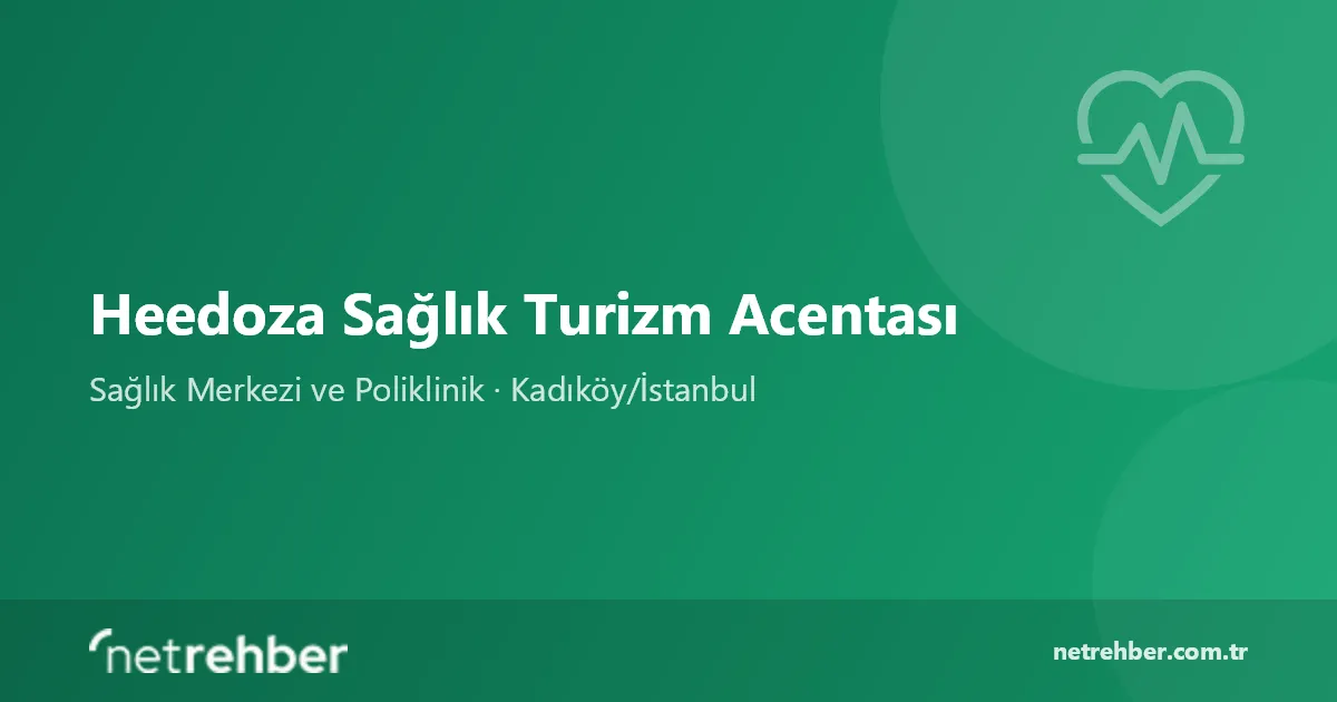 Heedoza Sağlık Turizm Acentası kapak görseli