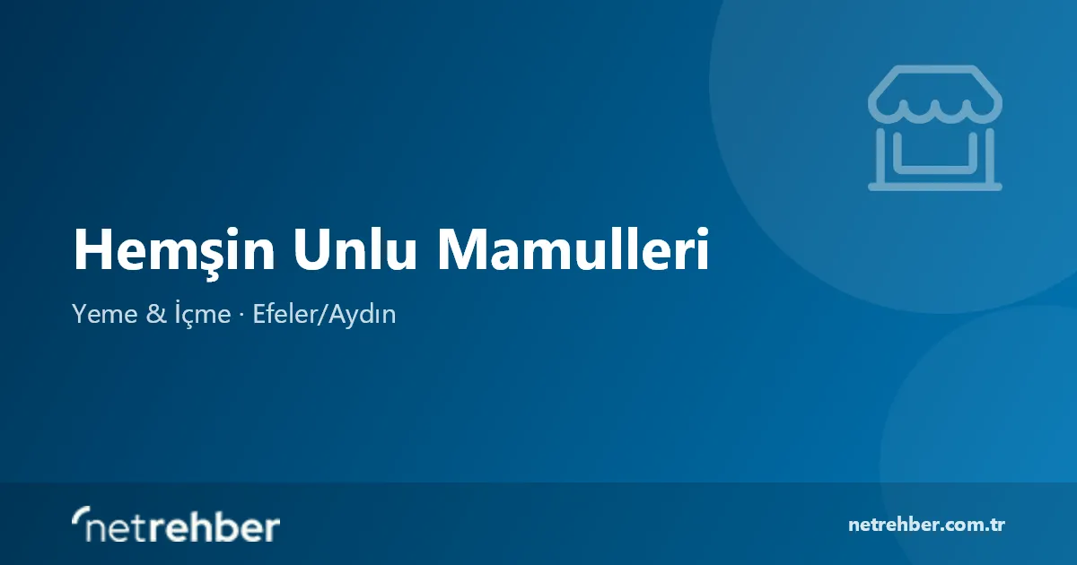 Hemşin Unlu Mamulleri kapak görseli