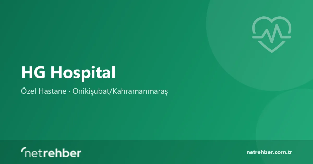 HG Hospital kapak görseli