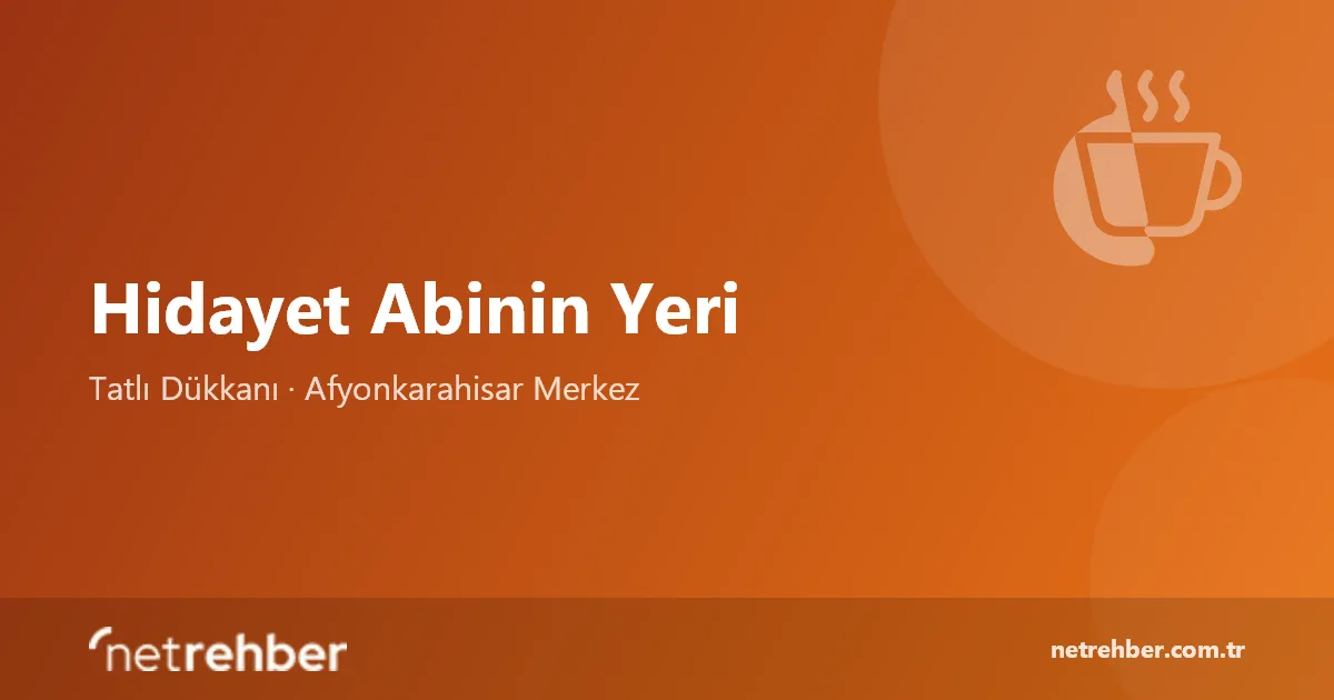 Hidayet Abinin Yeri kapak görseli