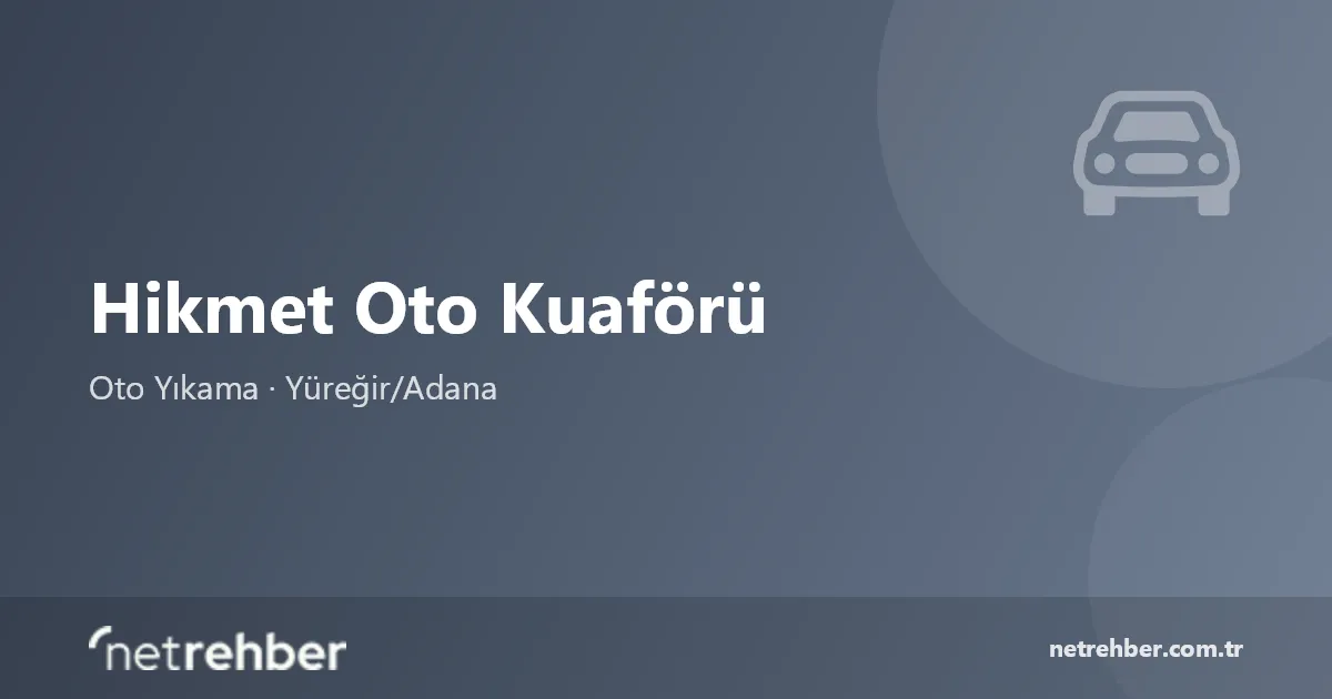 Hikmet Oto Kuaförü kapak görseli