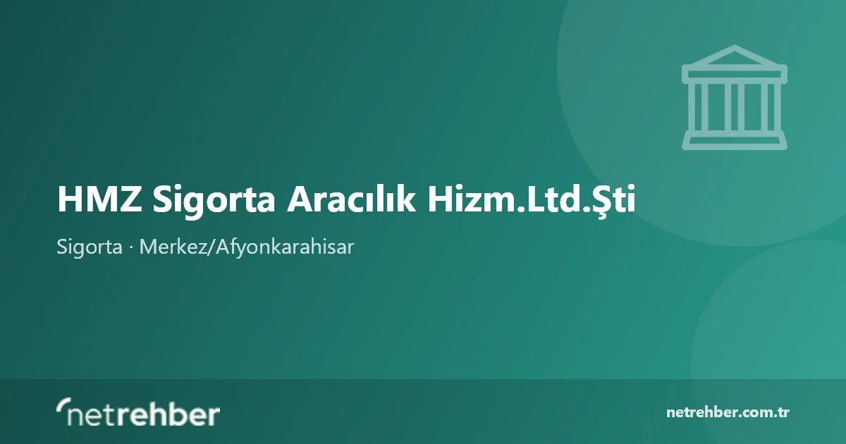 HMZ Sigorta Aracılık Hizm.Ltd.Şti kapak görseli