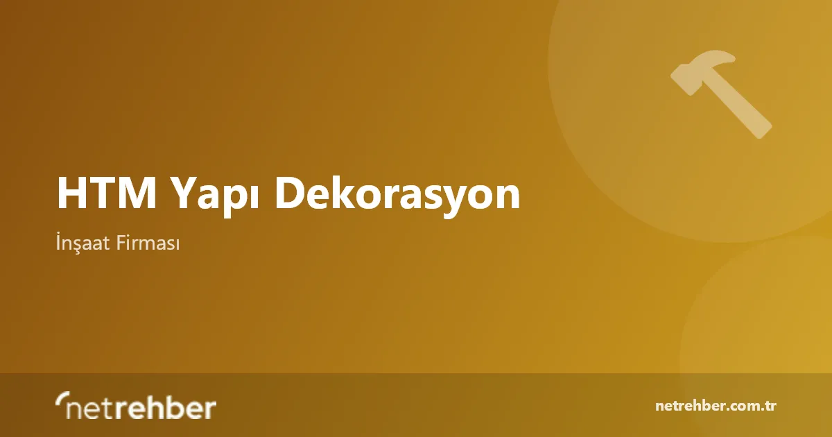 HTM Yapı Dekorasyon kapak görseli