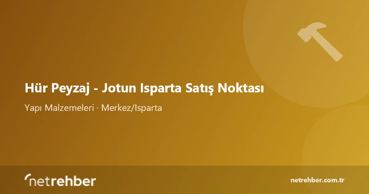 Hür Peyzaj - Jotun Isparta Satış Noktası kapak görseli
