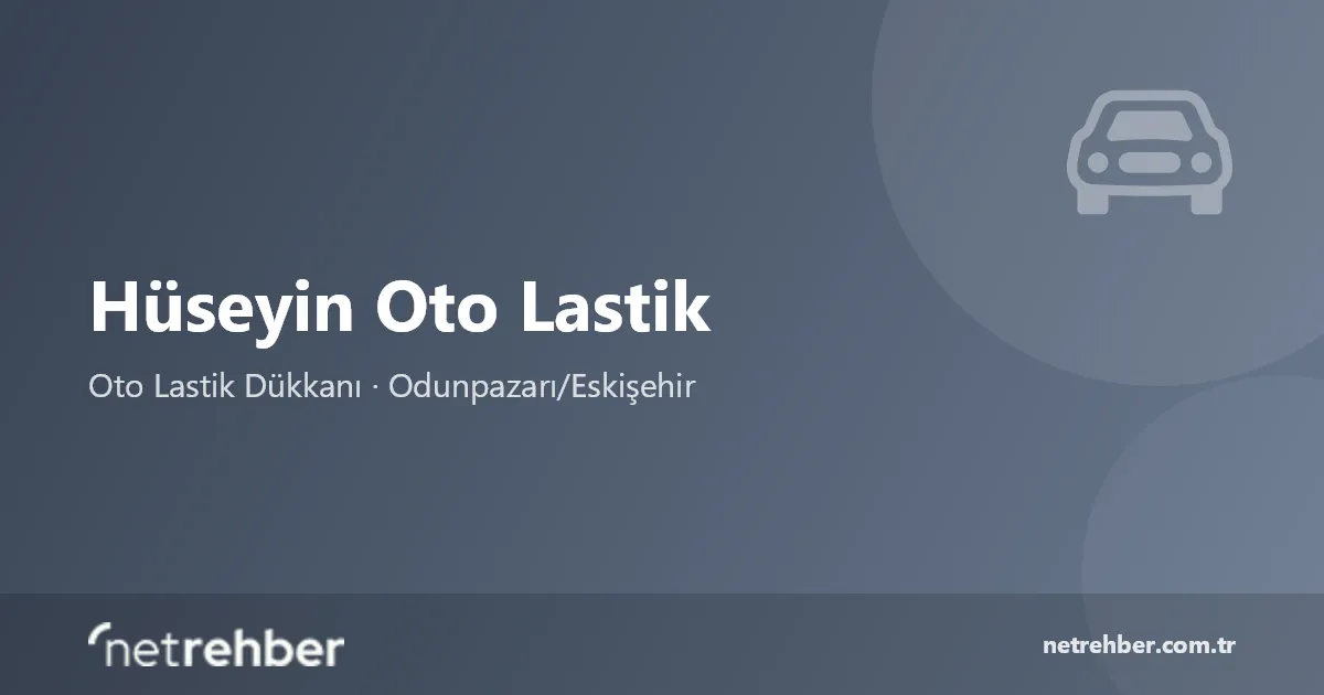 Hüseyin Oto Lastik kapak görseli